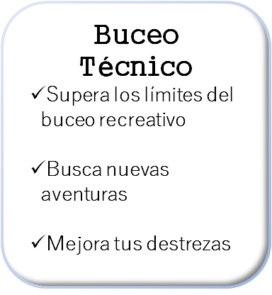 boton caracteristicas buceo técnico blanco